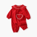 Newborn baby clothes autumn winter new arrival full month baby girl romper class a fleece-lined warm first birthday outfit