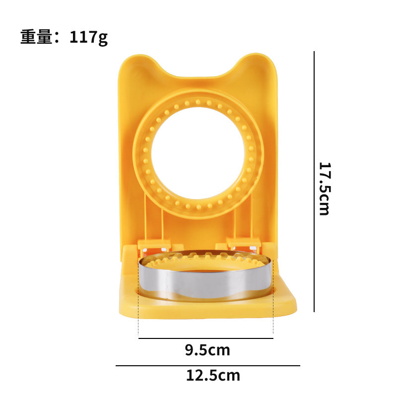 Creative stainless steel sandwich bread cutter - multifunctional bread press & diy toast cutting baking mold for home use