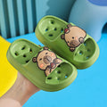 Slippers kidsbath bathroom slippers summer boys and girls cut out leaky non-smelly feet indoor for home soft bottom sandals