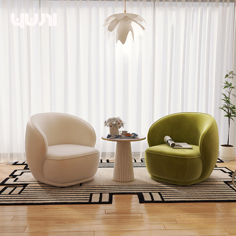new living room single sofa - minimalist style for home, bedroom, balcony, and reception areas - creative lazy sofa for beauty salons