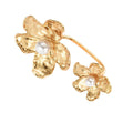 Wholesale petal rings: cross-border, niche design, floral finger rings - unique, statement, irregular pleated women's rings