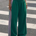 autumn cross-border hot girl style women's high-waisted slimming patchwork loose wide-leg sweatpants
