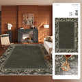 Carpet living room retro style waterproof anti-fouling sofa coffee table mat medieval stain-resistant bedroom large area full bed blanket
