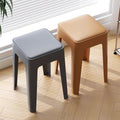 Thickened plastic stool for home use, extra thick, simple, stackable, comfortable for long periods of sitting, high stool, storage, pulley, living room