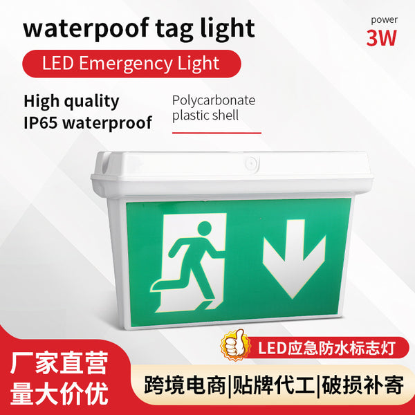 Wall-mounted fire emergency indicator light  export explosion led fire safety exit sign emergency light