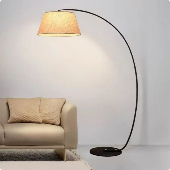 Floor lamp living room sofa next to creative art decoration popular scandinavian sense of designaccessible luxury cloth cover fishing lamp