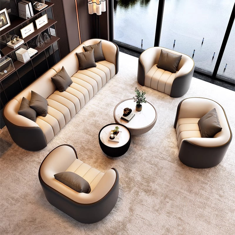 Beauty salon sofa office business reception lounge area negotiation sofa coffee table combination hotel home living room