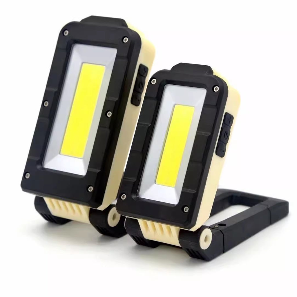 Cross-border new COB multi-function work light W599 maintenance light USB charging with magnet power display flashlight