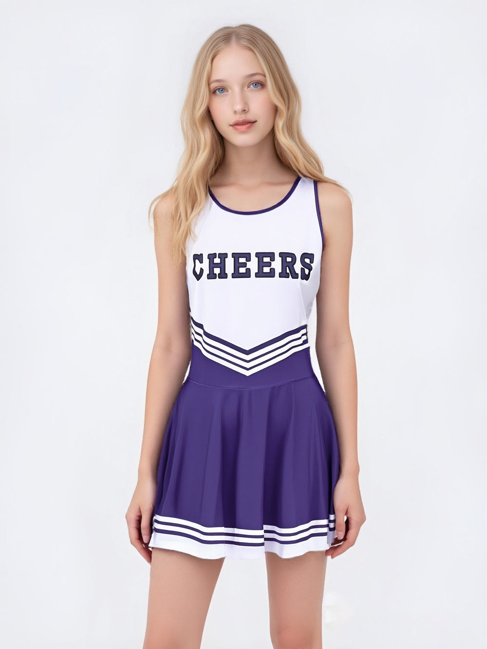 New cheerleading performance outfit:  cross-border event football cheerleader sexy one-piece cheerleading dress