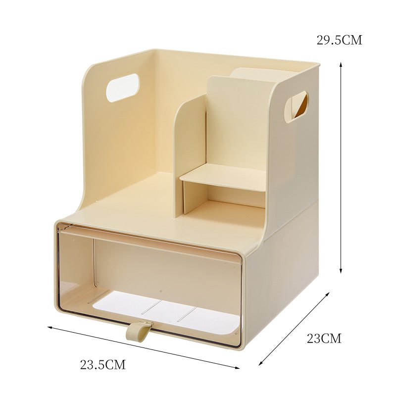 Desktop Bookshelf Storage Box Bedroom Stationery Student Oblique Pen Holder Sundries Desk Shelf Dormitory Organizer