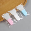 Cosmetic beauty silicone-like brush mask applicator - short handle, new mini mud mask smoothing facial beauty tool