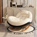 New arrival balcony chair rocking recliner casualfor home adult lazy sofa chair eggshell sleeping single rocking chair