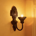 European style creative retro wall-mounted candle holder, nordic iron art candle cup, home hotel wall decoration candlestick, fashionable