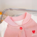 【dropshipping】 spring/autumn new arrivals: cute girls' baseball jacket - stylish baby top