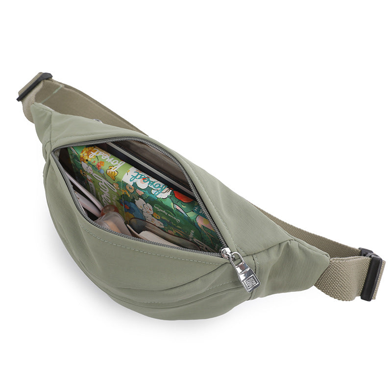 Foreign trade multi-color breast bag can be printed logo men's and women's sports messenger bag Japanese shoulder bag mountaineering travel gift fanny pack