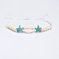 Wholesale seashell bracelets - european & american cross-border summer ocean resort style - starfish charms, adjustable beaded couple bracelets