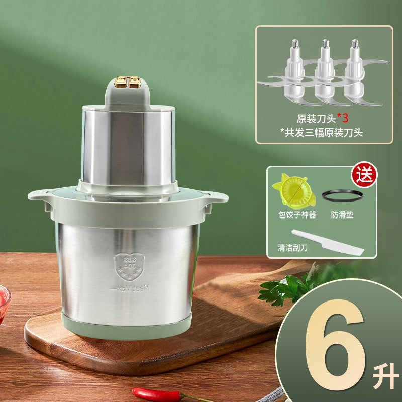 New 6l electric meat grinder - household multifunctional 8l food processor, mixer, and meat stuffing machine - chili grinder - wholesale