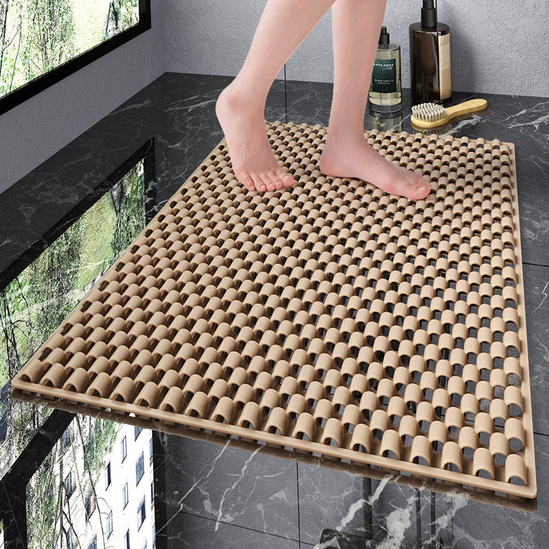 Solid color bathroom toilet waterproof and non-slip floor mat toilet shower room bath room anti-drop mat household massage foot pad