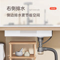 Nano gun gray sink large single slot kitchen 304 stainless steel handmade vegetable basin sink undercounter basin for home