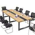 Large and small long table workbench conference table long table casual modern office desk conference room table and chair combination