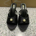 Za2025 high-heeled flip-flops outwearpopular2025frenchfashionsummer high-heeled shoes slippers sandals good looks