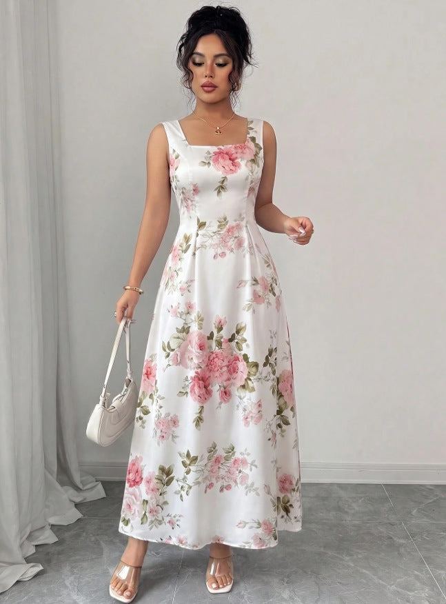 summer floral print sundress - elegant and fresh