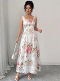 summer floral print sundress - elegant and fresh