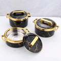 Export cross-border 3pcs double handle high-end light luxury thermal insulation box hot-selling food warmer container