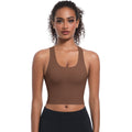 European and american sexy criss-cross back yoga bra - push-up, one-piece cup, quick-dry sports bra, running fitness tank top for women
