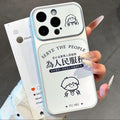 Simple drawing serves the people, suitable for boys and girls, iphone17 couple mobile phone case, love apple 18 soft case
