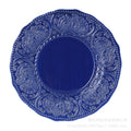 Embossed blue steak plate french western dinner plate personalized retro style ceramic milk jug sugar bowl suit tableware wholesale
