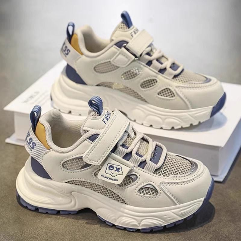 Boys' shoes:  spring new arrivals - kids' anti-slip soft sole sneakers, breathable chunky dad shoes for mid-to-large children, perfect for spring and autumn