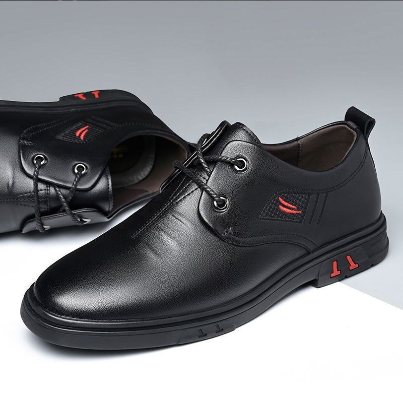 【genuine leather】men's leather shoes - autumn collection: business casual, british style, soft sole, soft upper, versatile shoes for men