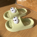Thick soleeva slippers for women to wear outside summerfashion home indoor cute big eyes couple sandals