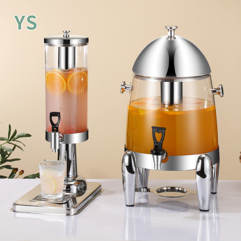 Coffee tripod, restaurant commercial beverage bucket Stainless steel visual beverage machine Juicer Korean, juice tripod