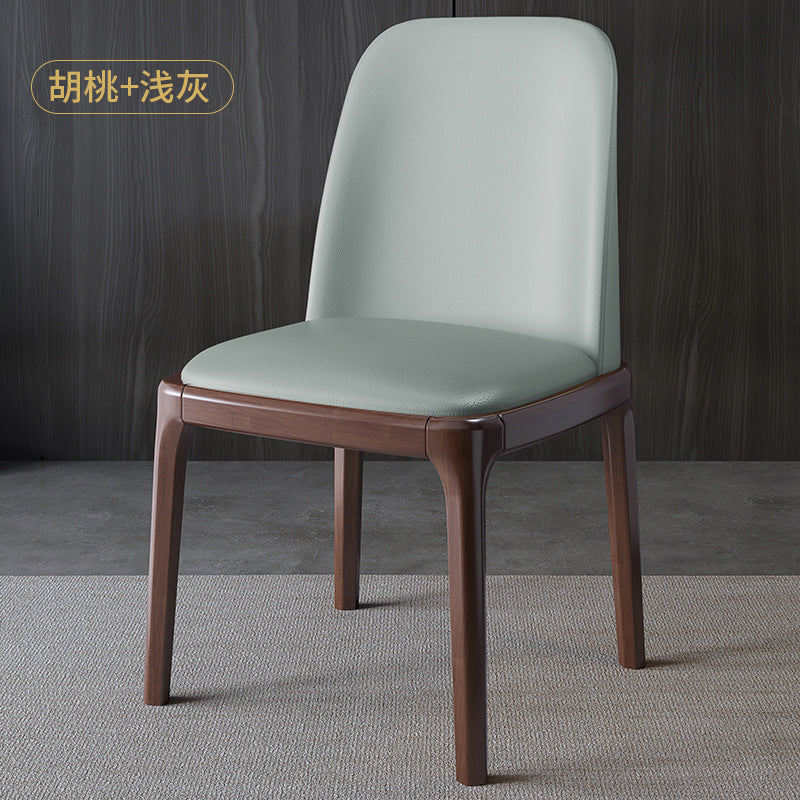 Wood style b&baccessible luxury upholstered back chair scandinavian solid wood dining chair for homemoderncasual restaurant hotel chair