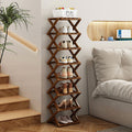 Installation-free foldable shoe rack narrow for home door multi-layer rental house dormitory simple shoe cabinet storage rack