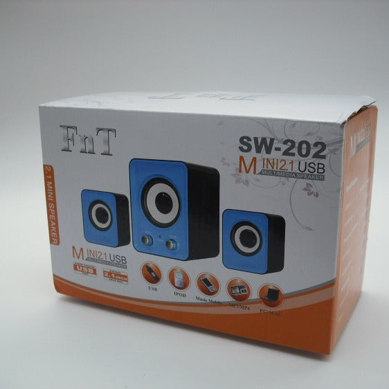 Ft202 laptop desktop computer small speaker 2.1 multimedia mini speaker mobile phone subwoofer speaker