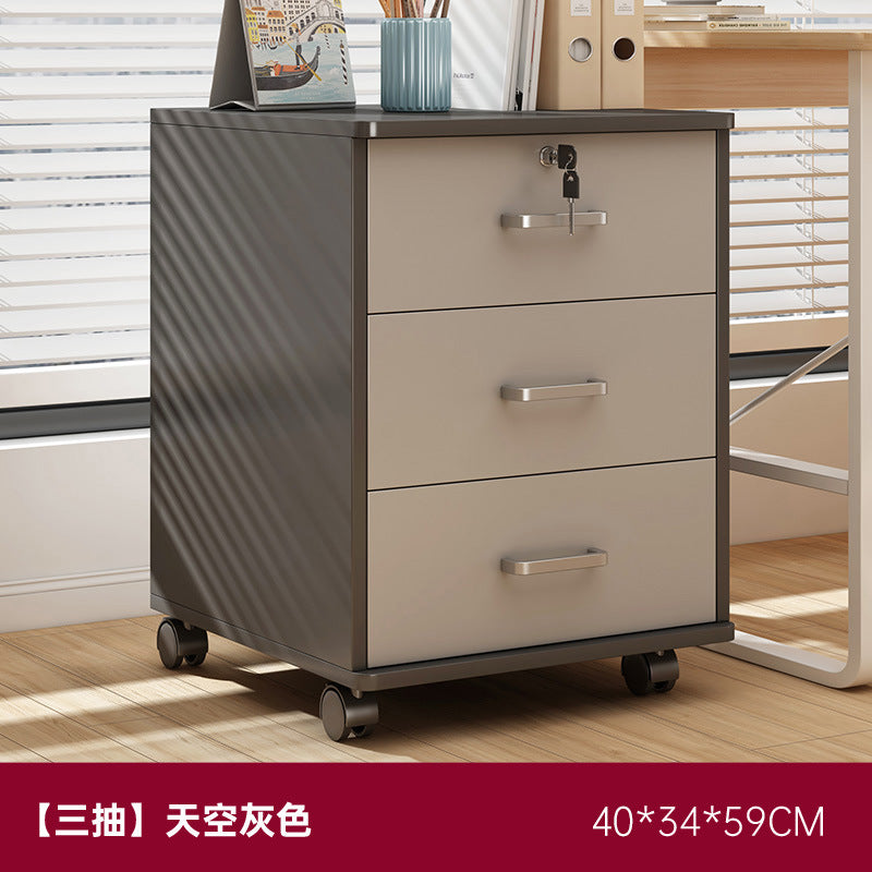 Filing cabinet office cabinet under the file table storage cabinet with lock storage cabinet office wooden drawer cabinet movable low cabinet