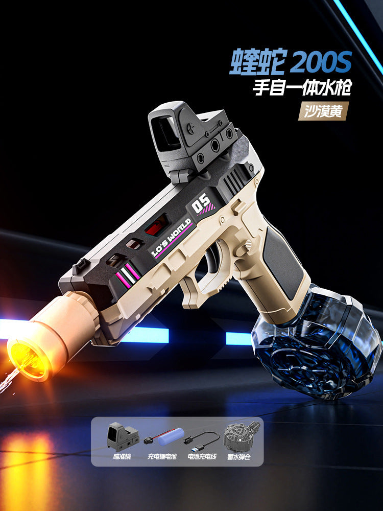 new arrival victor electric burst water gun automatic water absorption manual automatic linkage reloading large capacity water gun