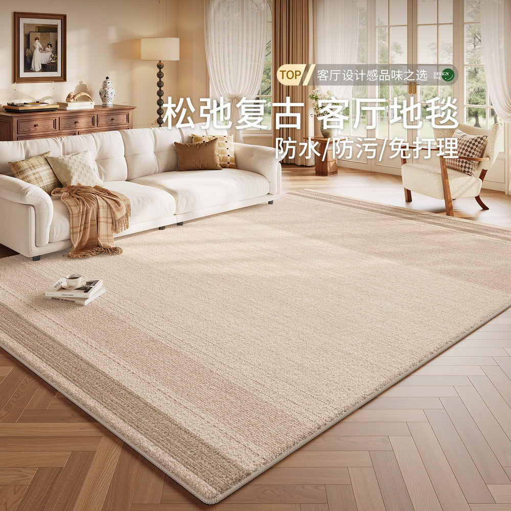 Carpet living room 2026 new retro style easy-care sofa coffee table cushion waterproof anti-fouling non-slip bedroom bedside blanket