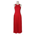 European and american sexy street style side stripe dress - ribbed knit bodycon patchwork pleated maxi dress