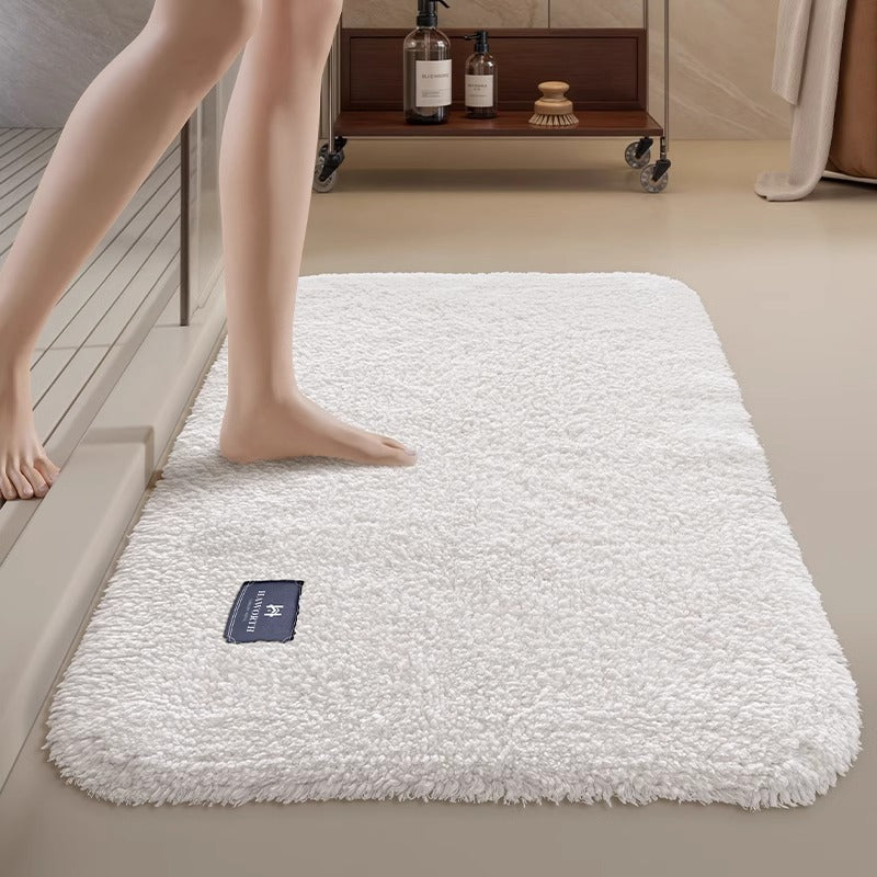 Five-star hotel thickened floor towel bathroom mat toilet foot mat pure cotton absorbent non-slip for home bathroom floor mat