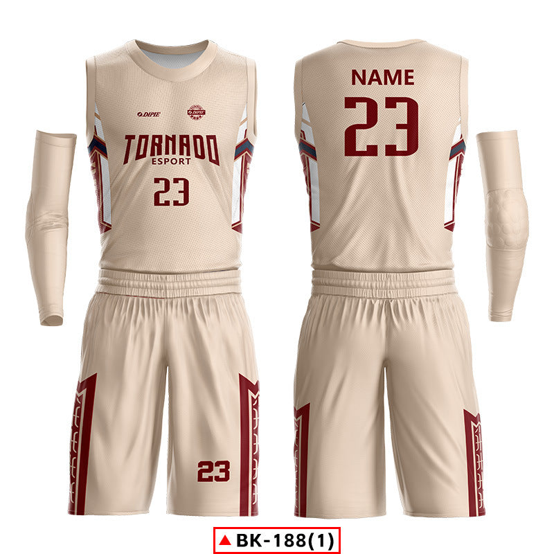 2024 new basketball jersey suit men's custom college student sports training game jersey American basketball jersey printing