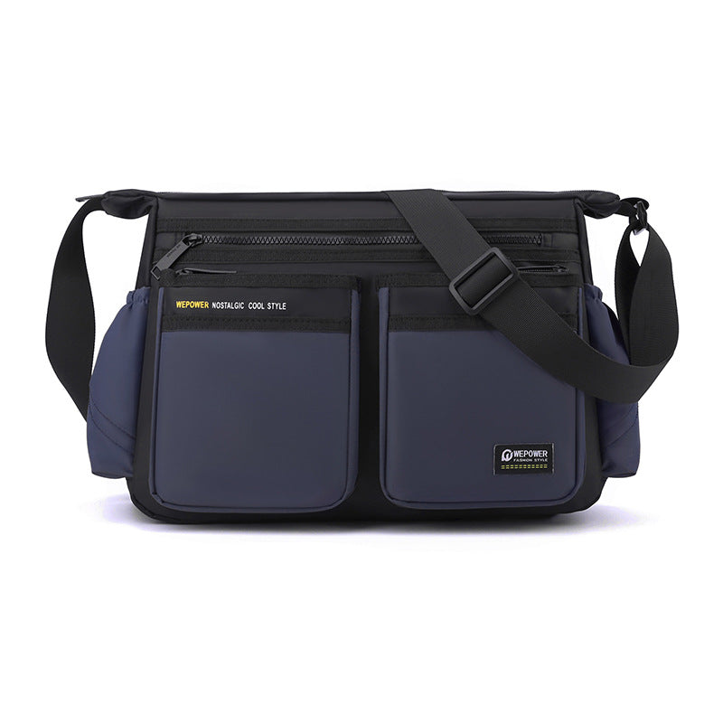 Cross-border new men's messenger bag outdoor sports shoulder bag large-capacity travel bag Oxford cloth men's bag messenger bag