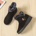 Winter ladieswear shoes middle-aged and elderly cotton shoes red heattech plaidfleece-linednon-slip flats soft bottom snow boots women