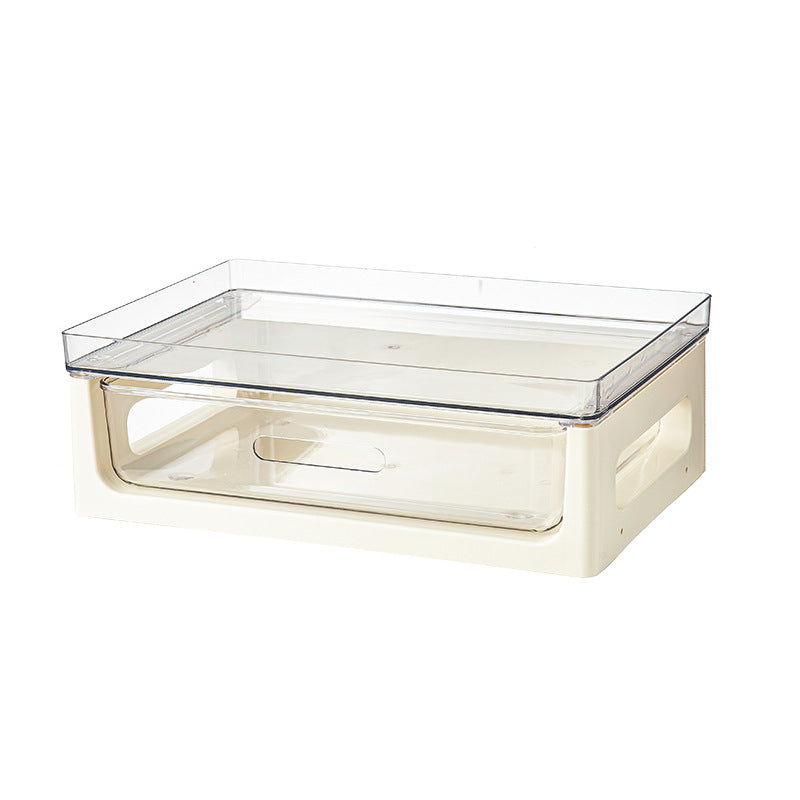Drawer type desktop storage Plastic multi-layer transparent shelf Tea room Dust-proof cup Tea bag Coffee storage box