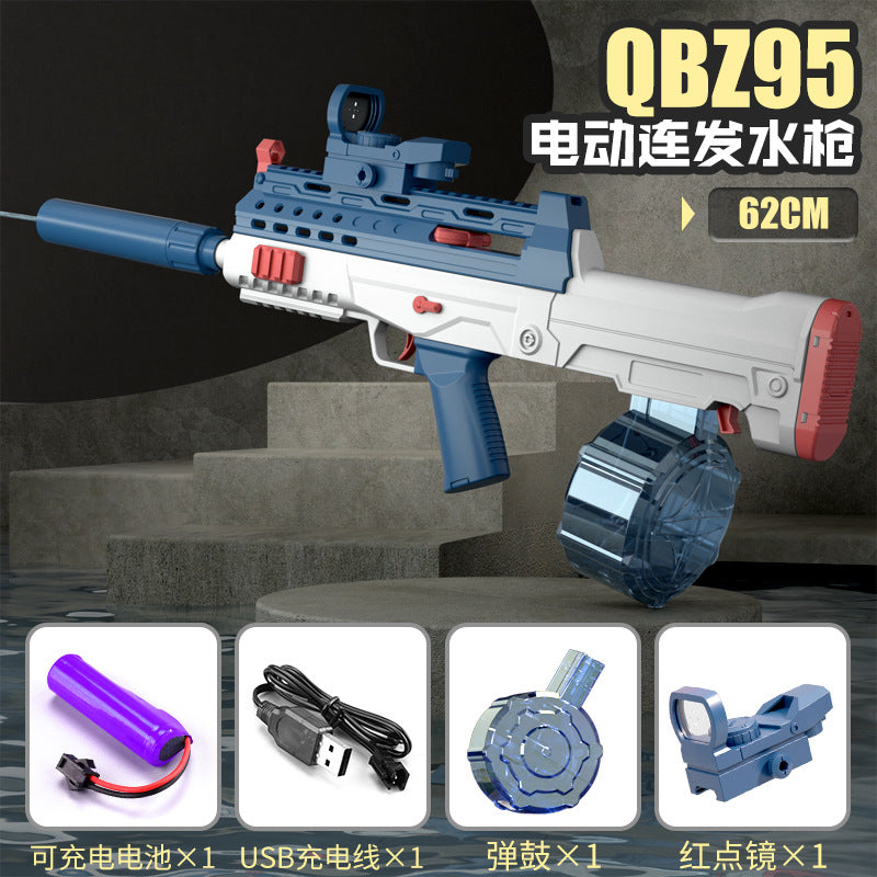 new product kidssummer fully automatic continuous charging space electric water gun glock boy water toy