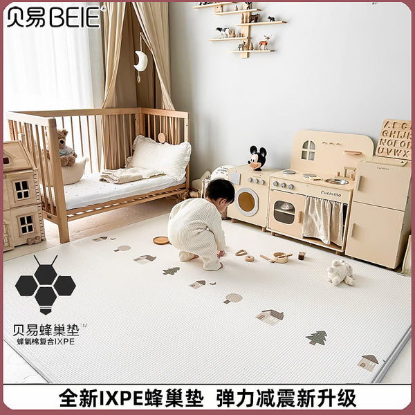 Beiyi Baby Crawling Mat New IXPE Honeycomb Mat Thickened Floor Shop Early Education Children's Floor Mat Baby Crawling Mat