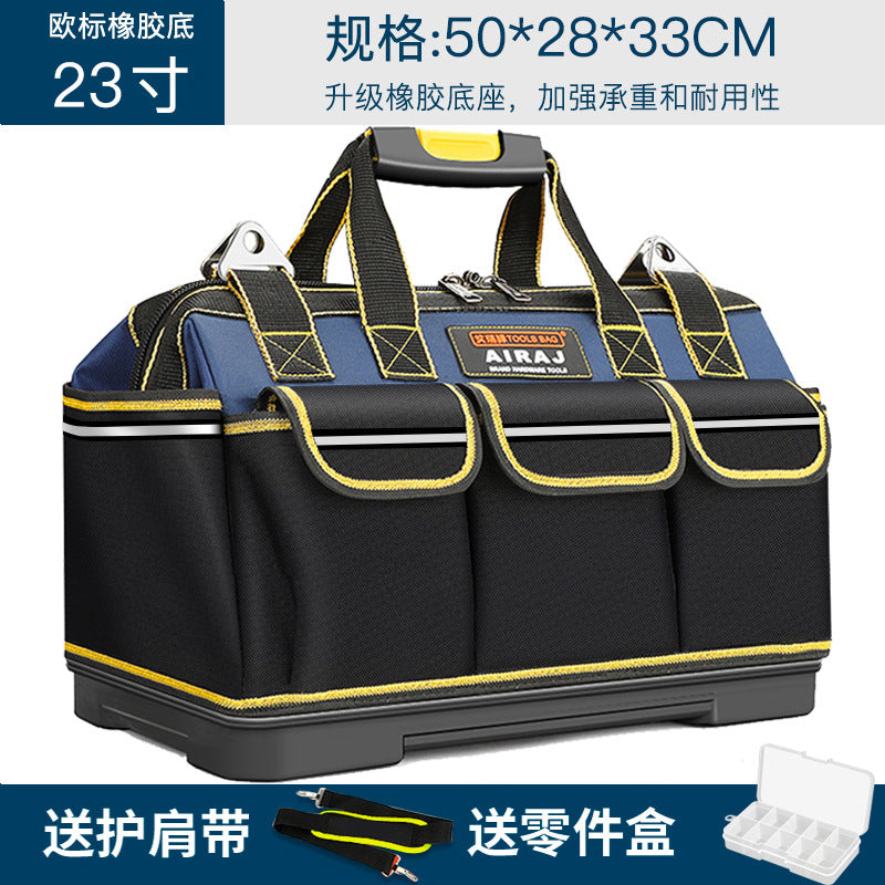 Arrizo Electric Toolkit Wholesale Multifunctional Large Portable Thickened Wear-resistant Canvas Tool Bag Storage Bag